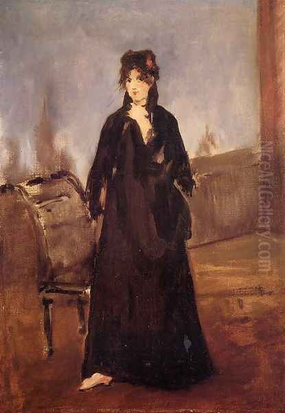 Young Woman with a Pink Shoe Oil Painting by Edouard Manet