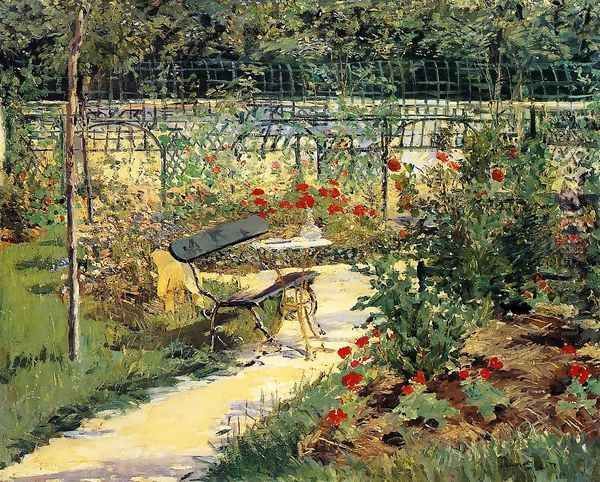 The Bench Oil Painting by Edouard Manet