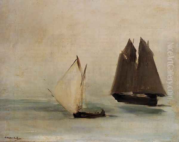 Seascape Oil Painting by Edouard Manet