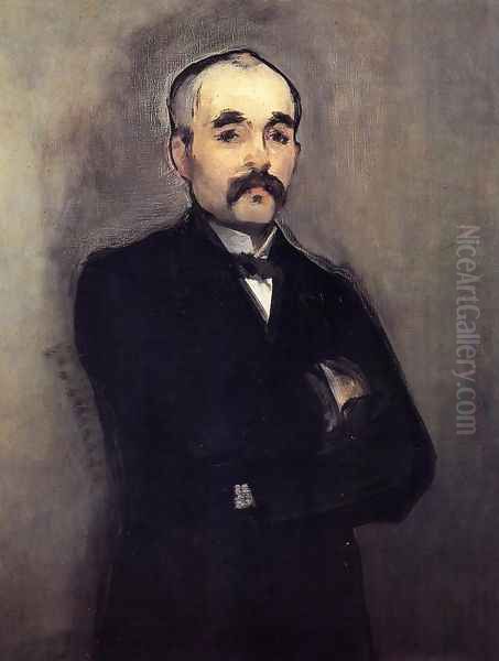 Portrait of Clemenceau Oil Painting by Edouard Manet