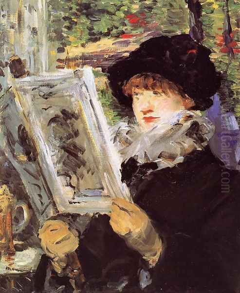 Reading I Oil Painting by Edouard Manet