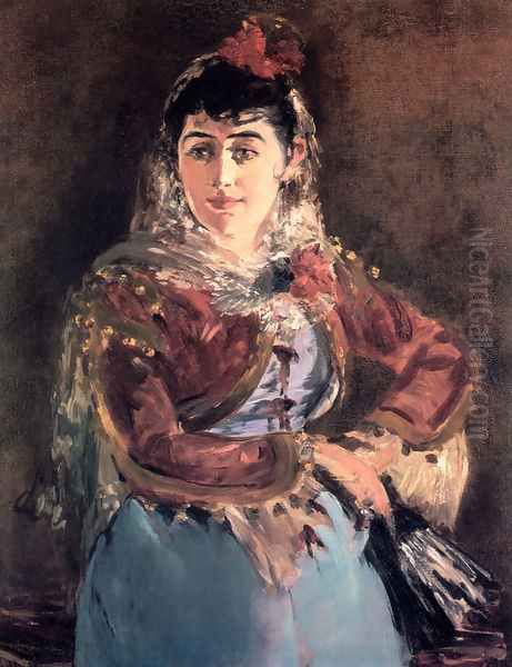 Portrait of Émilie Ambre in the role of Carmen Oil Painting by Edouard Manet