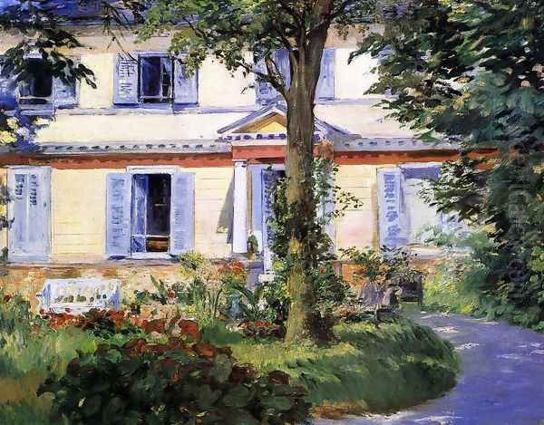 The House at Rueil Oil Painting by Edouard Manet