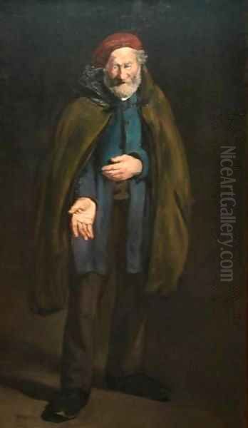 Beggar with a Duffle Coat Oil Painting by Edouard Manet