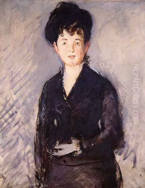 Woman with a Gold Pin Oil Painting by Edouard Manet