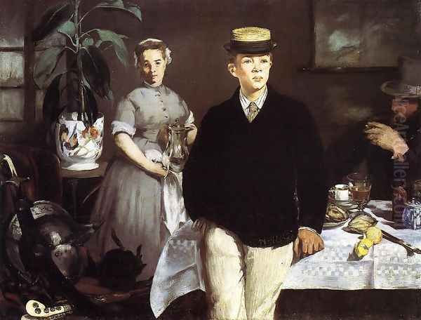 The Lucheon Oil Painting by Edouard Manet