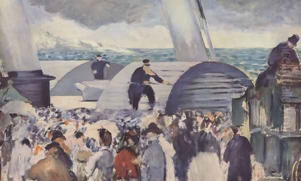 Embarkation after Folkestone Oil Painting by Edouard Manet