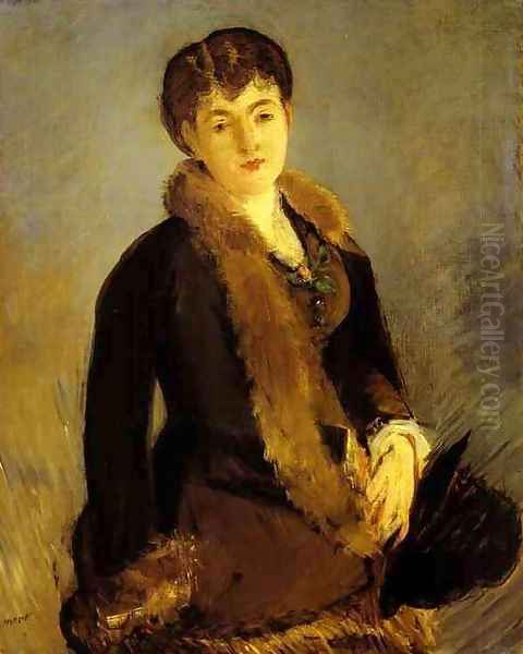 Portrait of Mlle Isabelle Lemonnier Oil Painting by Edouard Manet