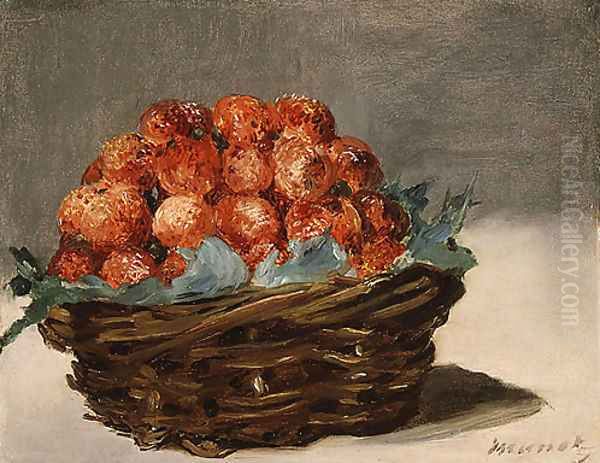 Strawberries ca. 1882 Oil Painting by Edouard Manet