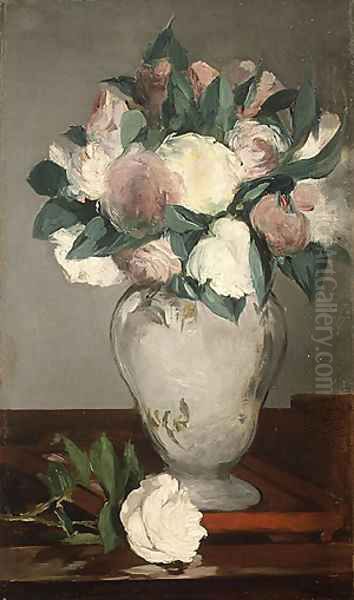 Peonies Oil Painting by Edouard Manet