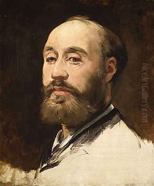 Head of Jean Baptiste Faure Oil Painting by Edouard Manet