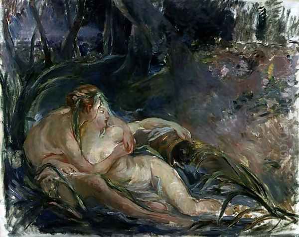 Jupiter and Callisto, after a painting by Boucher by Berthe Morisot