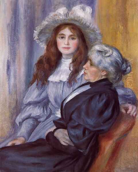 Berthe Morisot And Her Daughter Julie Manet Oil Painting by Berthe Morisot