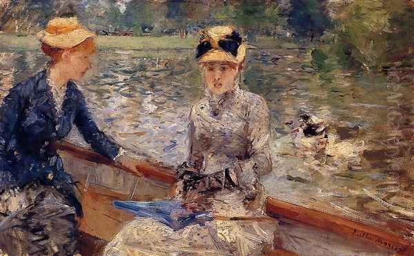 A Summer`s Day 1879 Oil Painting by Berthe Morisot