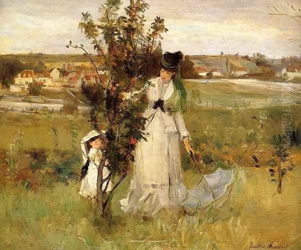 Hide and Seek 1873 Oil Painting by Berthe Morisot