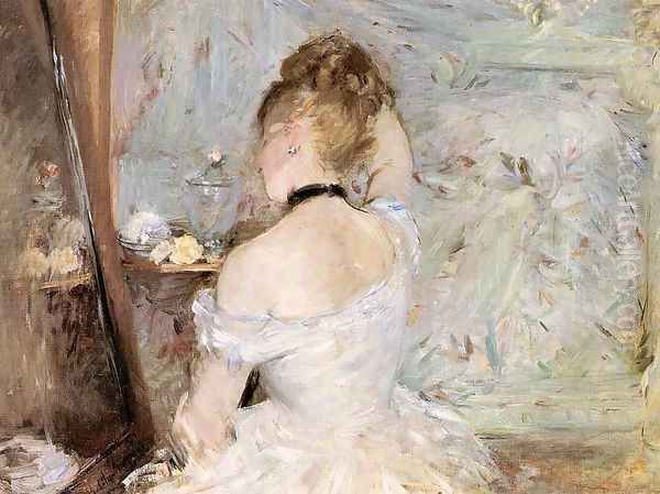 Lady at her Toilet 1875 Oil Painting by Berthe Morisot