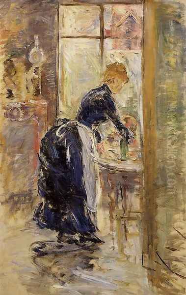 The Little Maid Servant Oil Painting by Berthe Morisot