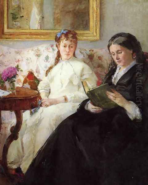 Mother And Sister Of The Artist Oil Painting by Berthe Morisot