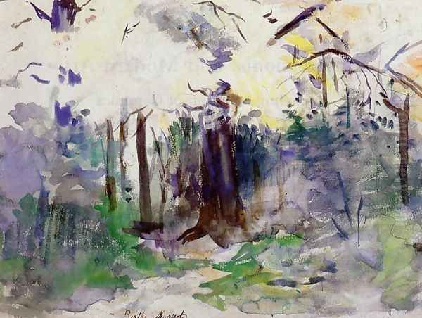 Autumn In The Bois De Boulogne Oil Painting by Berthe Morisot