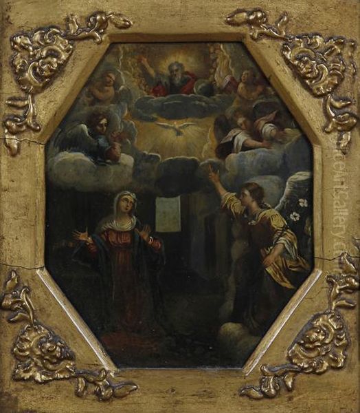 The Annunciation Oil Painting by Frans II Francken