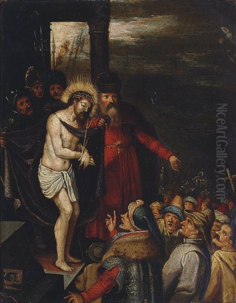 Ecce Homo Oil Painting by Frans II Francken