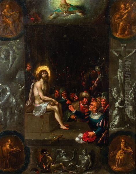 Ecce Homo Oil Painting by Frans II Francken