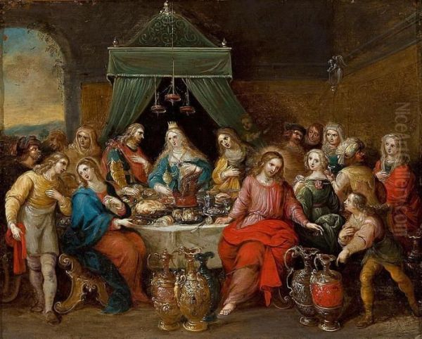 Las Bodas De Canaan Oil Painting by Frans II Francken