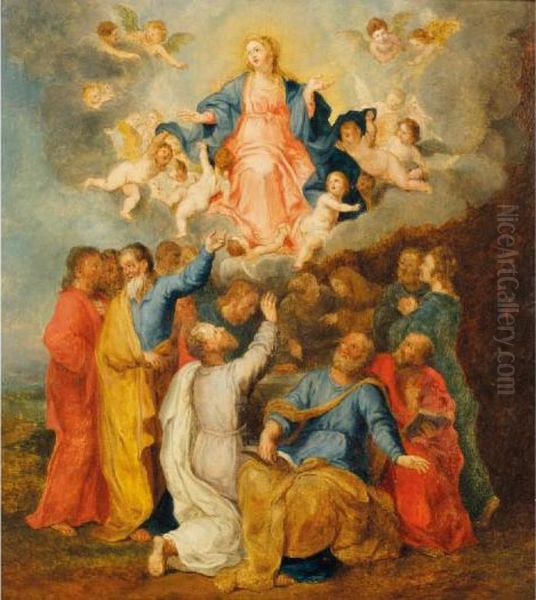 The Assumption Oil Painting by Frans II Francken