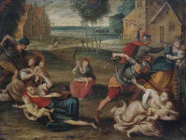 The Massacre Of The Innocents. Oil Painting by Frans II Francken