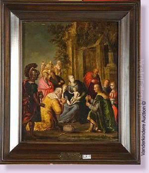 L'adoration Des Mages Oil Painting by Frans II Francken