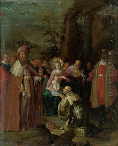 The Adoration Of The Magi Oil Painting by Frans II Francken