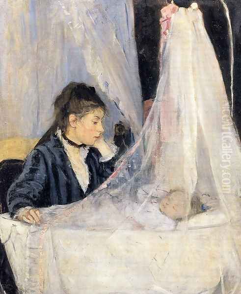 The Cradle 1872 Oil Painting by Berthe Morisot