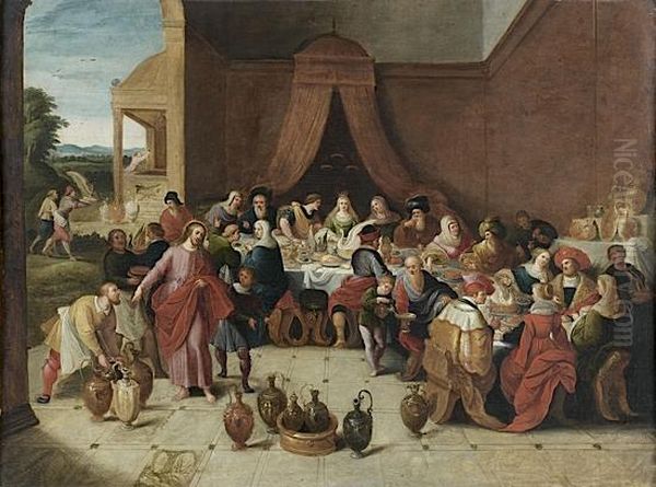 Les Noces De Cana Oil Painting by Frans II Francken