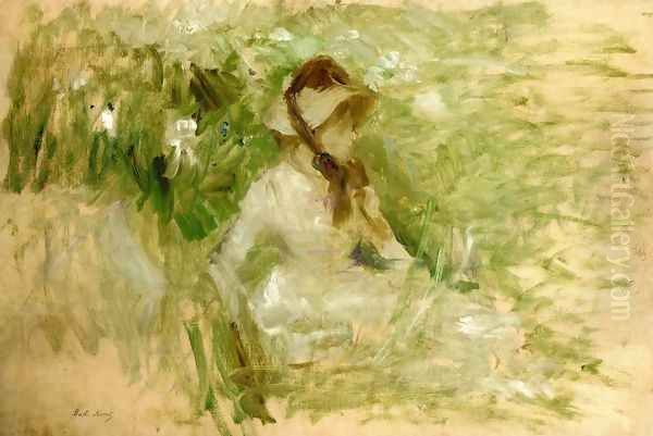 Tete De Chien Griffon Follette Oil Painting by Berthe Morisot