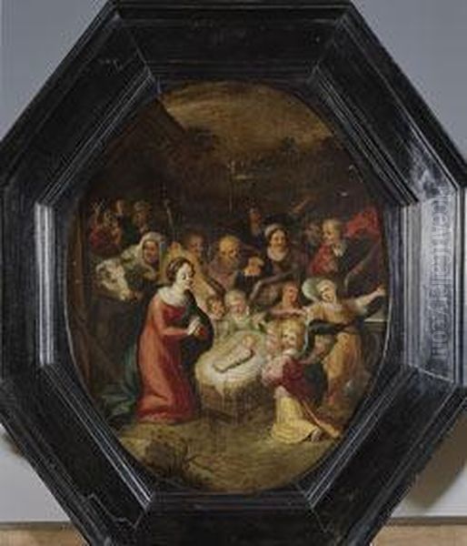 Adoracion De Los Pastores by Frans II Francken