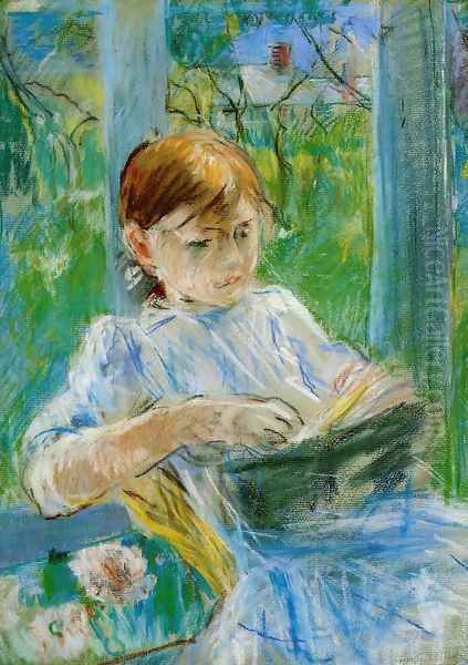 Portrait Of The Artists Daughter Julie Manet At Gorey Oil Painting by Berthe Morisot