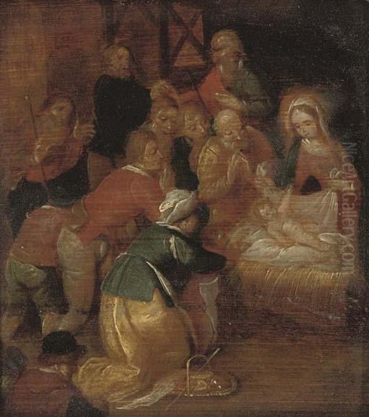 The Adoration Of The Shepherds Oil Painting by Frans II Francken