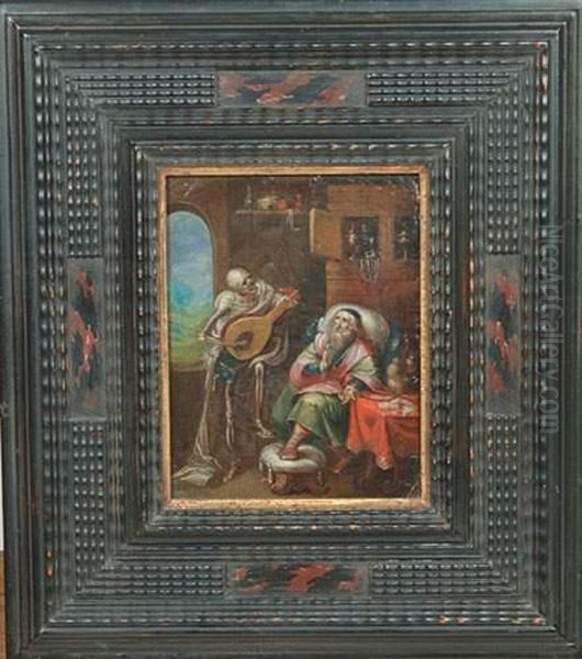 Allegorie Des Richesses Perdues Oil Painting by Frans II Francken