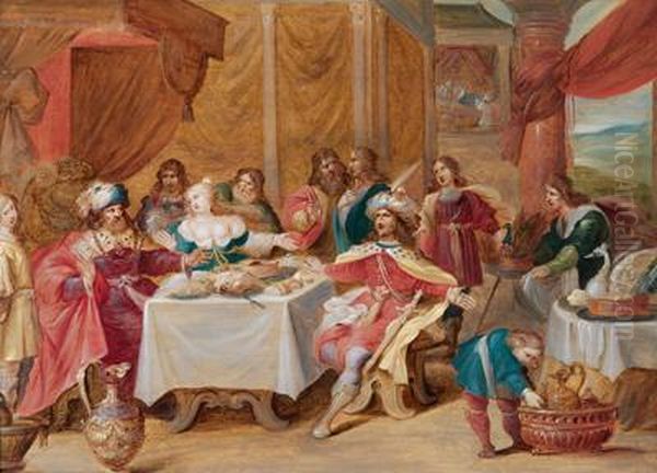 Etto Di Ester Oil Painting by Frans II Francken