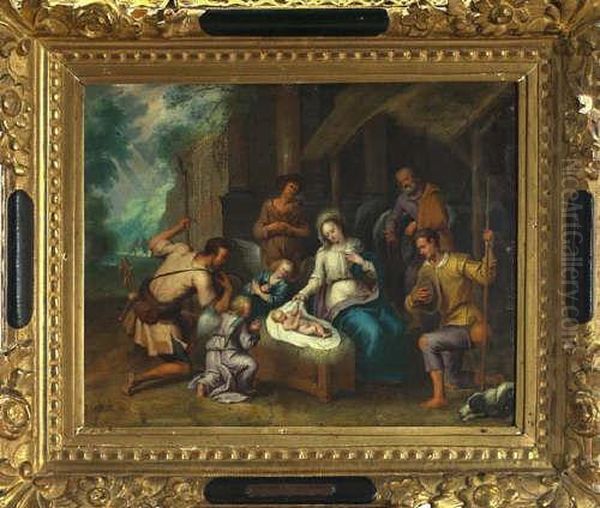 The Adoration Of The Shepherds Oil Painting by Frans II Francken