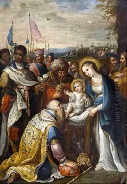 Adoration Des Mages Oil Painting by Frans II Francken