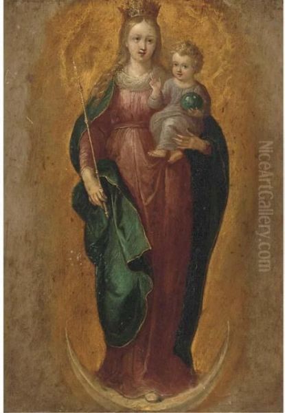 The Immaculate Conception Oil Painting by Frans II Francken