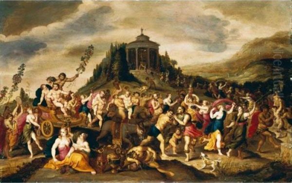 Trionfo Di Bacco Oil Painting by Frans II Francken