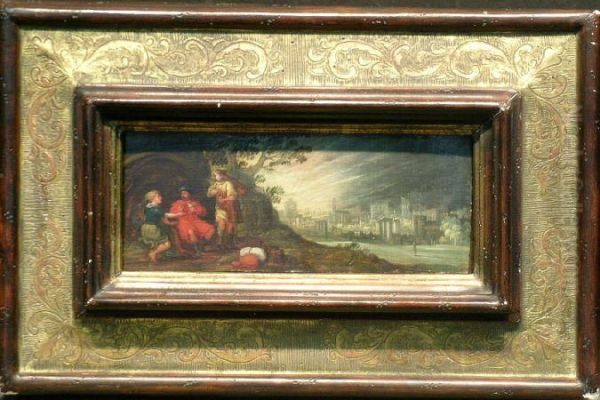 Lot And His Daughters Oil Painting by Frans II Francken