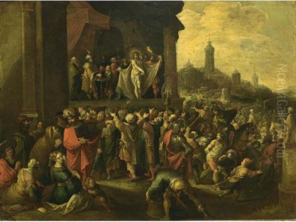 Ecce Homo Oil Painting by Frans II Francken