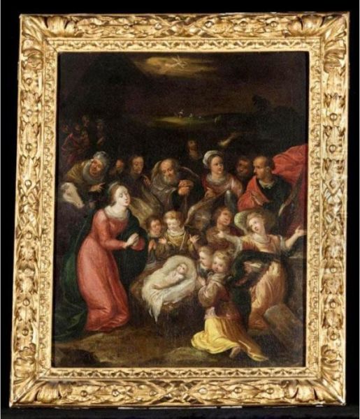 The Adoration Of The Magi Oil Painting by Frans II Francken