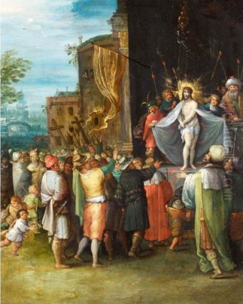 Ecce Homo Oil Painting by Frans II Francken