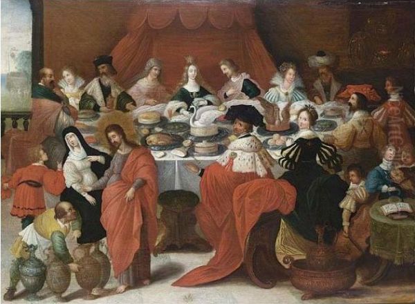 The Marriage At Cana Oil Painting by Frans II Francken