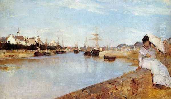 The Harbor at Lorient 1869 Oil Painting by Berthe Morisot