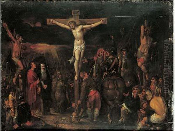 le Calvaire Oil Painting by Frans II Francken